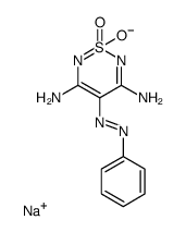 3,5-diamino-1,1-dioxo-1H-1λ6-[1,2,6]thiadiazin-4-one phenylhydrazone, sodium salt结构式