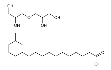 3-(2,3-dihydroxypropoxy)propane-1,2-diol,16-methylheptadecanoic acid结构式