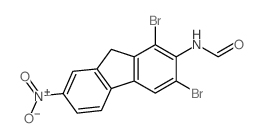 N-(1,3-Dibromo-7-nitrofluoren-2-yl)formamide Structure