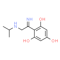 1,3,5-Benzenetriol, 2-[1-imino-2-[(1-methylethyl)amino]ethyl]- (9CI) Structure