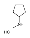 N-甲基环戊胺盐酸盐结构式