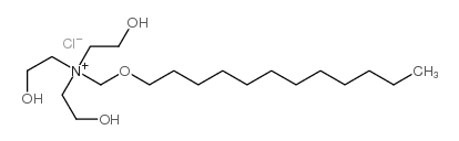[(dodecyloxy)methyl]-tris(2-hydroxyethyl)ammonium chloride Structure