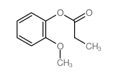 (2-methoxyphenyl) propanoate结构式