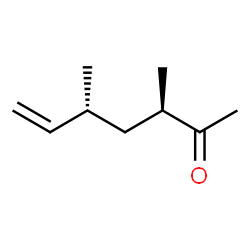 6-Hepten-2-one, 3,5-dimethyl-, (3R,5R)-rel- (9CI)结构式