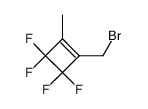 1-Brommethyl-2-methyl-tetrafluor-cyclobut-1-en Structure
