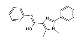 1,5-dimethyl-N,2-diphenylimidazole-4-carboxamide结构式