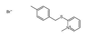 1-methyl-2-[(4-methylphenyl)methylsulfanyl]pyridin-1-ium,bromide结构式