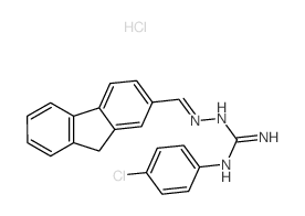 2-(4-chlorophenyl)-1-(9H-fluoren-2-ylmethylideneamino)guanidine结构式