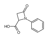 4-Oxo-1-phenylazetidin-2-yl hydrogen carbonate结构式