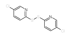 Bis(5-chloro-2-pyridinyl) disulfide结构式
