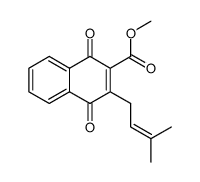 2-methoxycarbonyl-3-prenyl-1,4-naphthoquinone结构式
