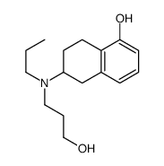 6-[3-hydroxypropyl(propyl)amino]-5,6,7,8-tetrahydronaphthalen-1-ol结构式