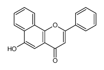 6-hydroxy-2-phenylbenzo[h]chromen-4-one Structure
