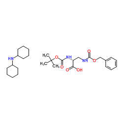 N-Α-BOC-N-Β-Z-D-2,3-二丙氨酸二环己基胺结构式
