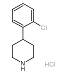 4-(2-氯苯基)哌啶盐酸盐结构式