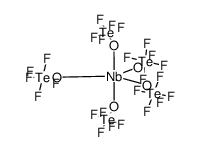 niobium-pentakis-pentafluorotellurate(VI) Structure