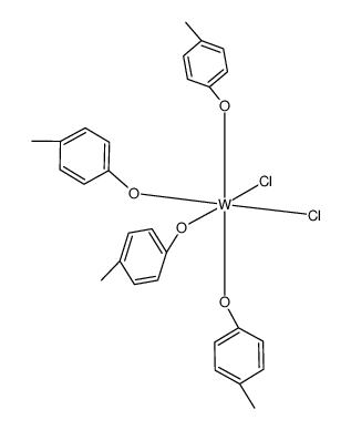 tungsten(VI)(4-methylphenoxide)4-dichloride Structure