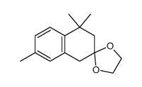 4',4',7'-trimethyl-1',2',3',4'-tetrahydro-spiro[1,3-dioxolan-2,2'naphthalin]结构式