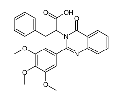 2-[4-oxo-2-(3,4,5-trimethoxyphenyl)quinazolin-3-yl]-3-phenyl-propanoic acid结构式