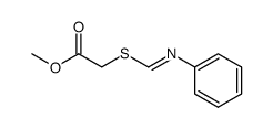 methyl (E)-2-(((phenylimino)methyl)thio)acetate Structure