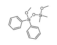 1,1-dimethyl-1,2-dimethoxy-1,1-diphenyldisiloxane结构式