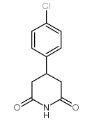 3-(4氯苯基)戊二酰亚胺结构式