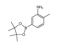 3-氨基-4-甲基苯硼酸频呢醇酯结构式