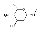 methyl-4-amino-2,4,6-tridesoxy-α-L-xylo-hexopyranoside Structure