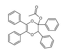 2-Acetoxy-2,3,5,6-tetraphenyl-2,3-dihydro-[1,4]dioxin结构式