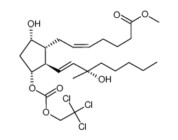 (15S)-15-methyl-PGF2α methyl ester 11-(trichloroethylcarbonate) Structure