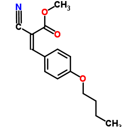 Methyl (2Z)-3-(4-butoxyphenyl)-2-cyanoacrylate Structure