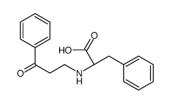 (2S)-2-[(3-oxo-3-phenylpropyl)amino]-3-phenylpropanoic acid结构式