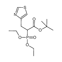 tert-butyl 2-(diethoxyphosphoryl)-3-(1,3-thiazol-4-yl)propanoate Structure