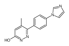 3-(4-imidazol-1-ylphenyl)-4-methyl-1H-pyridazin-6-one Structure