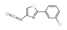 2-(3-氯苯基)-4-异氰基-1,3-噻唑结构式
