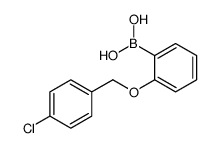 2-(4-氯苯基甲氧基)苯硼酸结构式