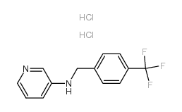 吡啶-3-基-(4-三氟甲基-苄基)-胺双盐酸盐结构式