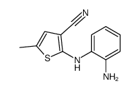 2-(2-aminoanilino)-5-methylthiophene-3-carbonitrile结构式