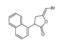 5-(bromomethylidene)-3-naphthalen-1-yloxolan-2-one结构式