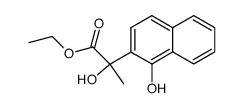 ethyl 2-hydroxy-2-(1-hydroxynaphthalen-2-yl)propanoate结构式