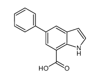 5-phenyl-1H-indole-7-carboxylic acid Structure