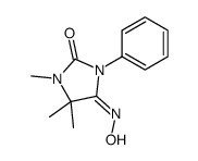 5-hydroxyimino-3,4,4-trimethyl-1-phenylimidazolidin-2-one结构式