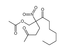 [2-nitro-3-oxo-2-(3-oxobutyl)nonyl] acetate Structure