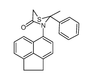 3-(1,2-dihydroacenaphthylen-5-yl)-2-methyl-2-phenyl-1,3-thiazolidin-4-one结构式