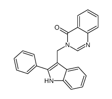 3-[(2-phenyl-1H-indol-3-yl)methyl]quinazolin-4-one Structure