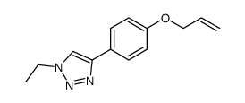 1-ethyl-4-(4-prop-2-enoxyphenyl)triazole结构式