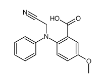 2-[N-(cyanomethyl)anilino]-5-methoxybenzoic acid Structure
