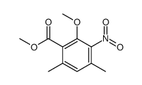 methyl 2-methoxy-4,6-dimethyl-3-nitrobenzoate Structure