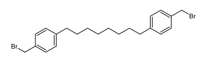 1-(bromomethyl)-4-[8-[4-(bromomethyl)phenyl]octyl]benzene Structure