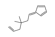 5-(3,3-dimethylhex-5-enylidene)cyclopenta-1,3-diene结构式